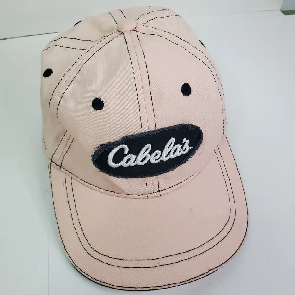 Cabela's Light Pink Strap Hat Hunting Women's Embroidered Outdoor Hiking